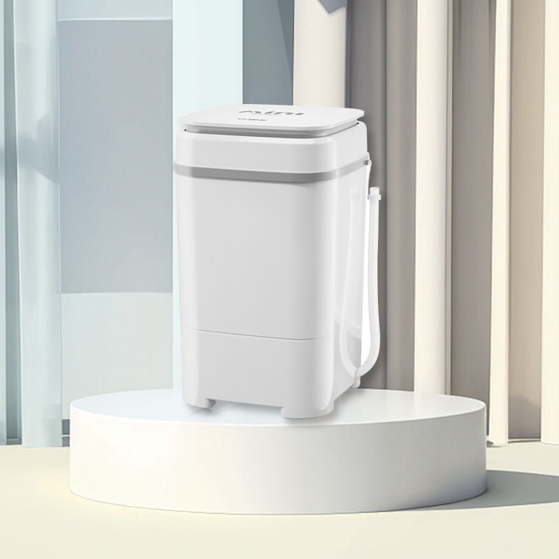 65kg Imitasi Tangan Cuci Roda Gelombang Besar Square Square Semi-Automatic Compact Mini Washer